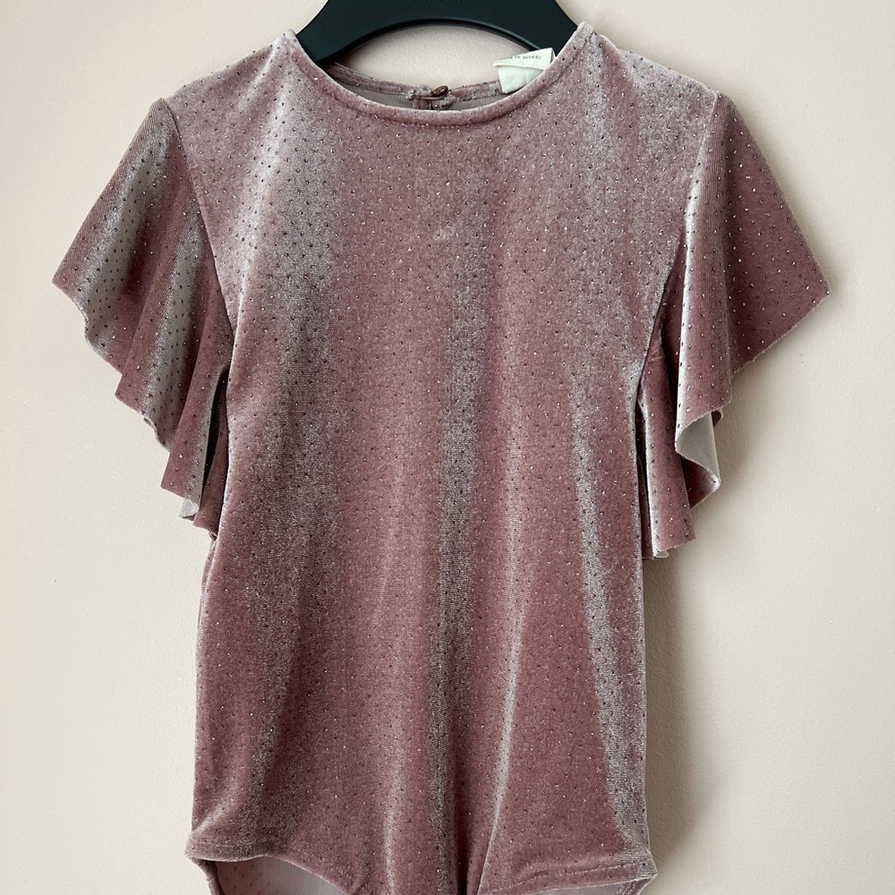 ZARA GIRLS Shimmer bodysuits size9